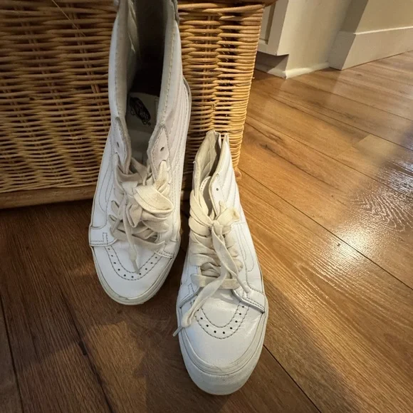 Vans White High-Top Sneakers - Picture 5 of 5